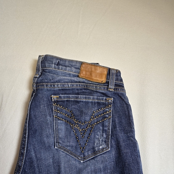 Vigoss Collection Distressed Bootcut Jeans Sz 7/8 29 - Picture 7 of 9